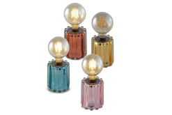 Tischleuchte Lynn braun