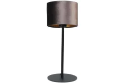 Tischleuchte Vera Samt braun H 55 cm
