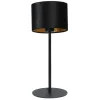 Tischleuchte Vera Samt schwarz H 55 cm