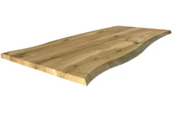 Tischplatte 4 cm Asteiche massiv organische Kante extrem ab 60 cm konfigurierbar