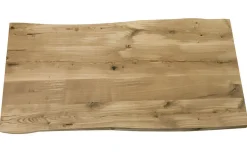 Tischplatte 8 cm Asteiche massiv organische Kante ab 60 cm konfigurierbar