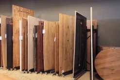 Tischplatte 8 cm Asteiche massiv organische Kante ab 60 cm konfigurierbar