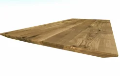 Tischplatte 8 cm astige Eiche massiv schweizer Kante ab 60 cmkonfigurierbar