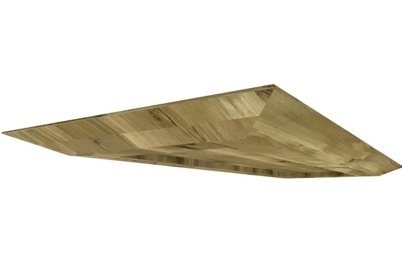 Tischplatte 6,5 cm astige Eiche massiv schweizer Kante extrem ab 60 cm konfigurierbar