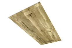 Tischplatte 6,5 cm astige Eiche massiv schweizer Kante extrem ab 60 cm konfigurierbar