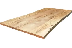 Tischplatte 3 cm astige Wildbuche massiv organische Kante ab 60 cm konfigurierbar
