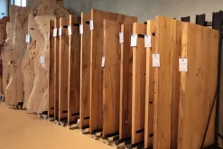 Tischplatte 4 cm astige Wildbuche massiv organische Kante ab 60 cm konfigurierbar