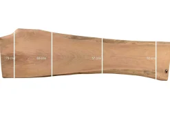 Tischplatte Mango Massivholz Monolith 271 cm