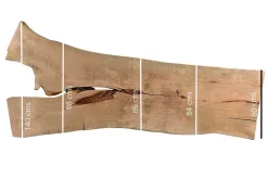 Tischplatte Mango Massivholz Monolith 297 cm