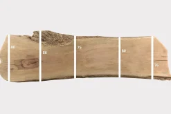 Tischplatte Mangoholz Monolith 320x95 cm