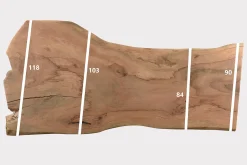 Tischplatte Mangoholz Monolith 240x118 cm