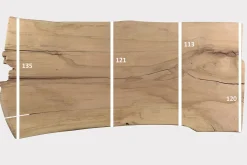 Tischplatte Mangoholz Monolith 270x138 cm