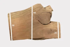 Tischplatte Mangoholz Monolith 68x50 cm