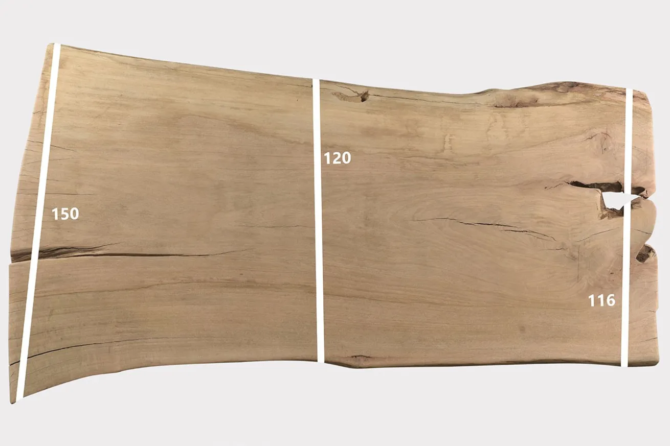 Tischplatte Mangoholz Monolith 268x135 cm