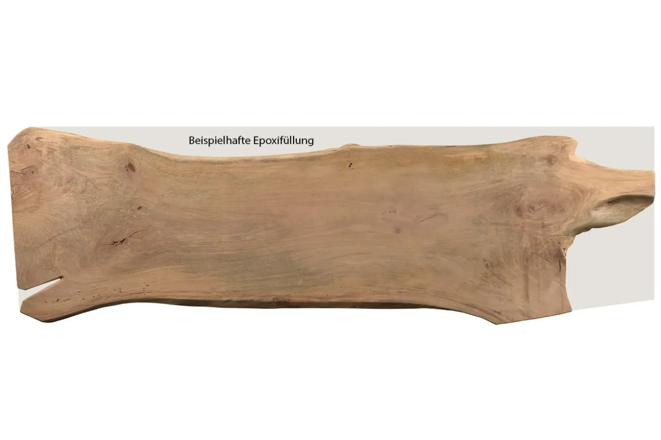 Tischplatte Monolith Mangoholz 350x108cm