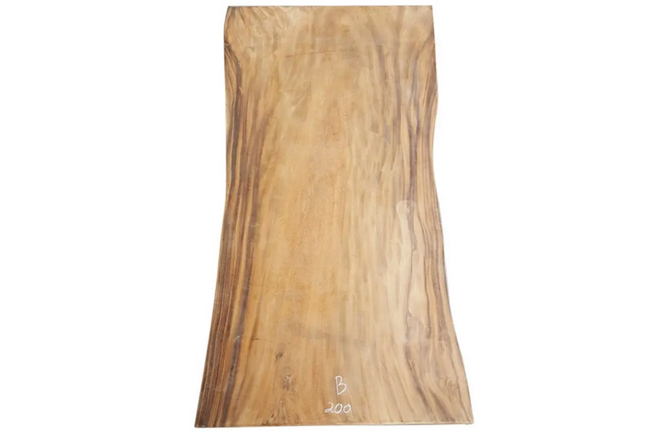 Tischplatte Natural Shape Suarholz Massiv 200*100*8 cm