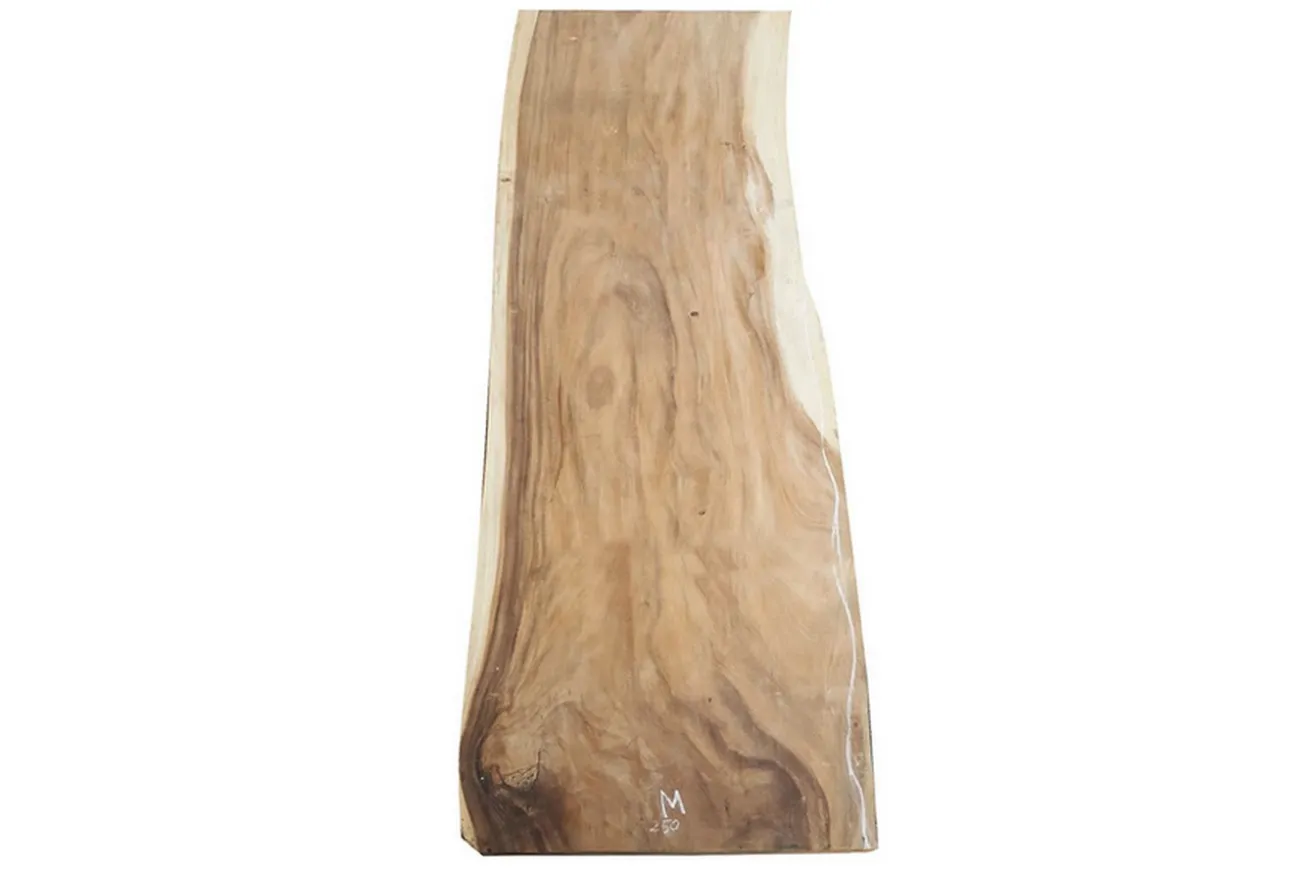 Tischplatte Natural Shape Suarholz Massiv 250*100*8 cm
