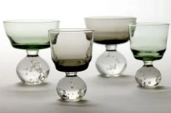 Trinkglas Eternal Snow grau H 9,5 cm