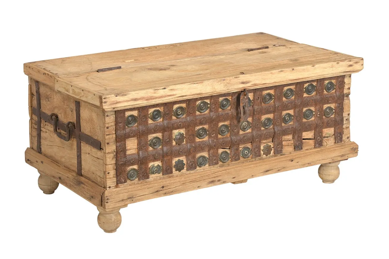 Truhe Vintage natur