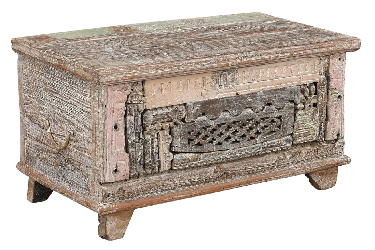 Truhe Vintage whitewashed