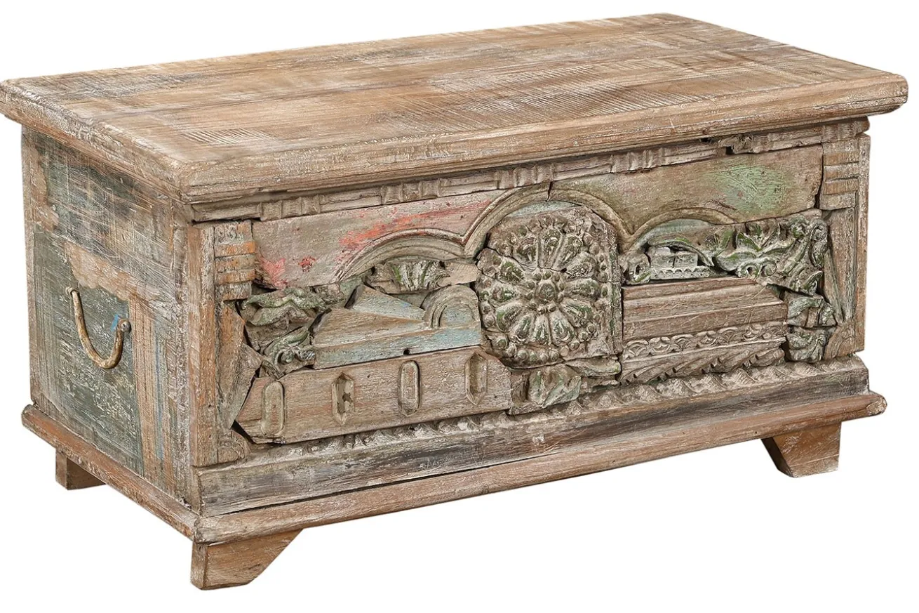 Truhe Vintage whitewashed