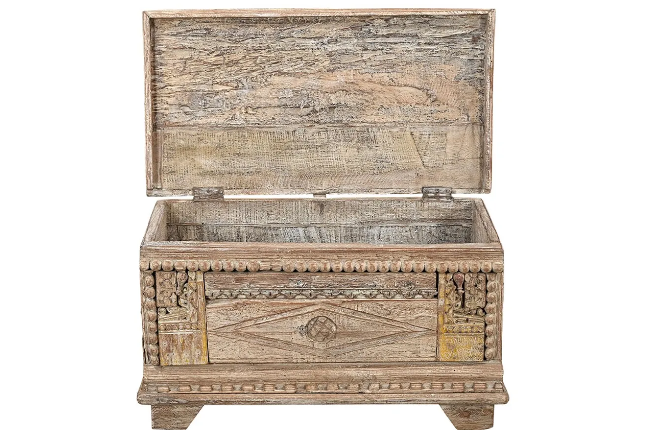 Truhe Vintage whitewashed