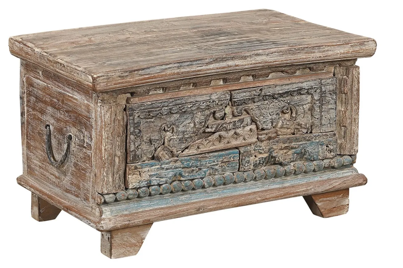 Truhe Vintage whitewashed