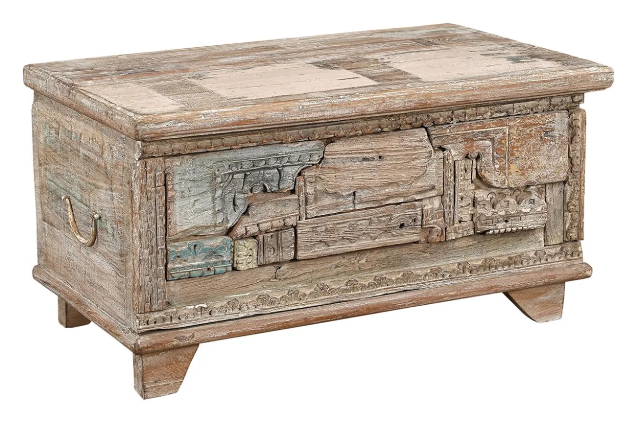 Truhe Vintage whitewashed