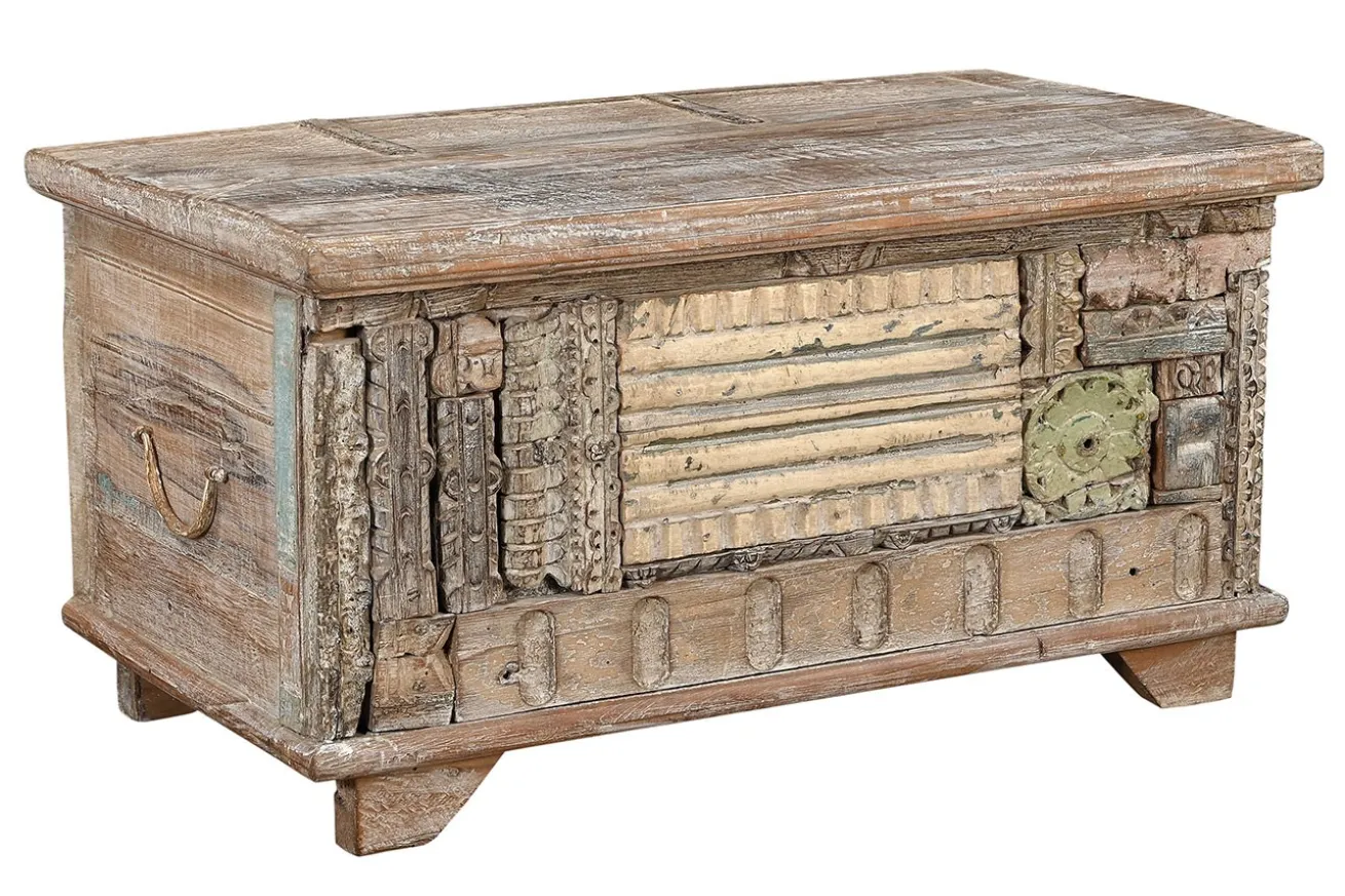 Truhe Vintage whitewashed