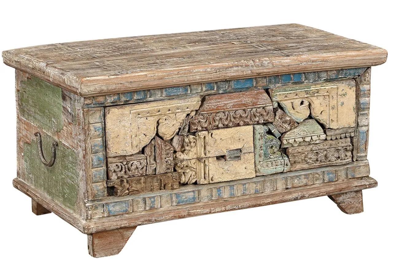 Truhe Vintage whitewashed