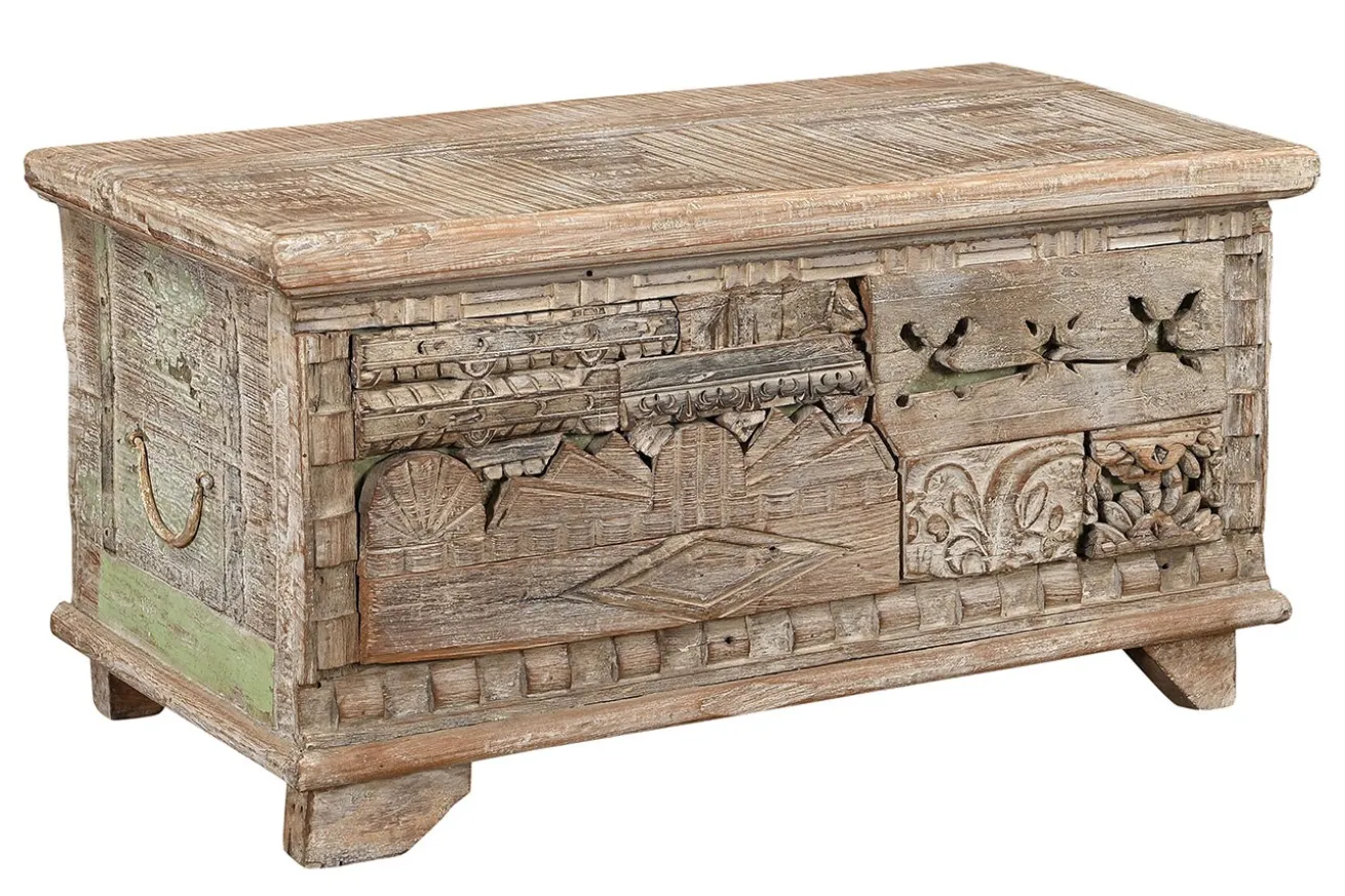 Truhe Vintage whitewashed