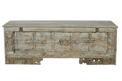 Truhenbank Vintage grau