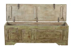 Truhenbank Vintage grün