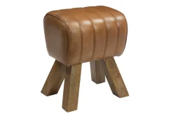 Turnhocker Vintage hellbraun