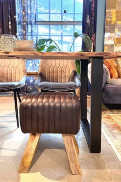 Turnhocker Vintage schwarz