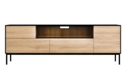 TV Board Blackbird Eiche massiv B 180 cm