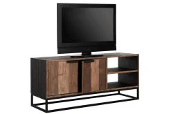 TV Board Cosmo Teak Metall 125 x 55 cm