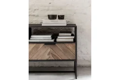 TV Board Criss Cross Massivholz B 180 cm