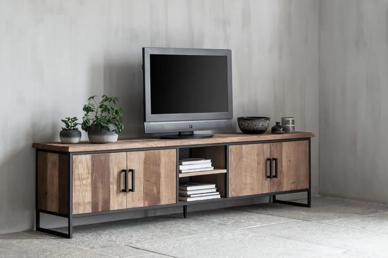 TV Board Timeless Teakholz B 220 cm
