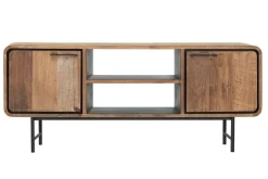 TV-Board Evo auf Fuß Teak B 145 cm