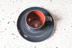 Unterteller für Espressotasse rostrot