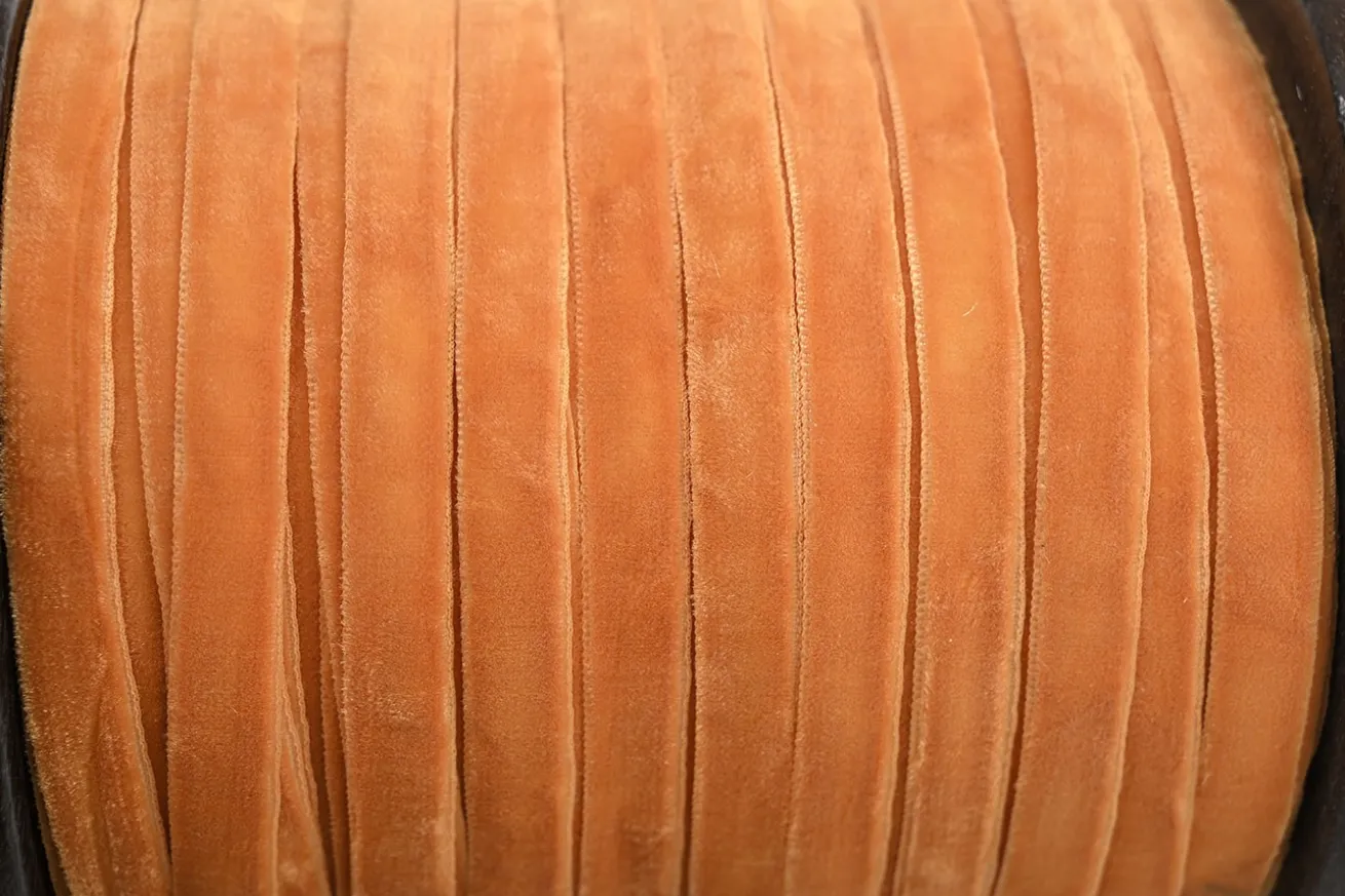 Velvet-Samt Band Ribbons 100m orange