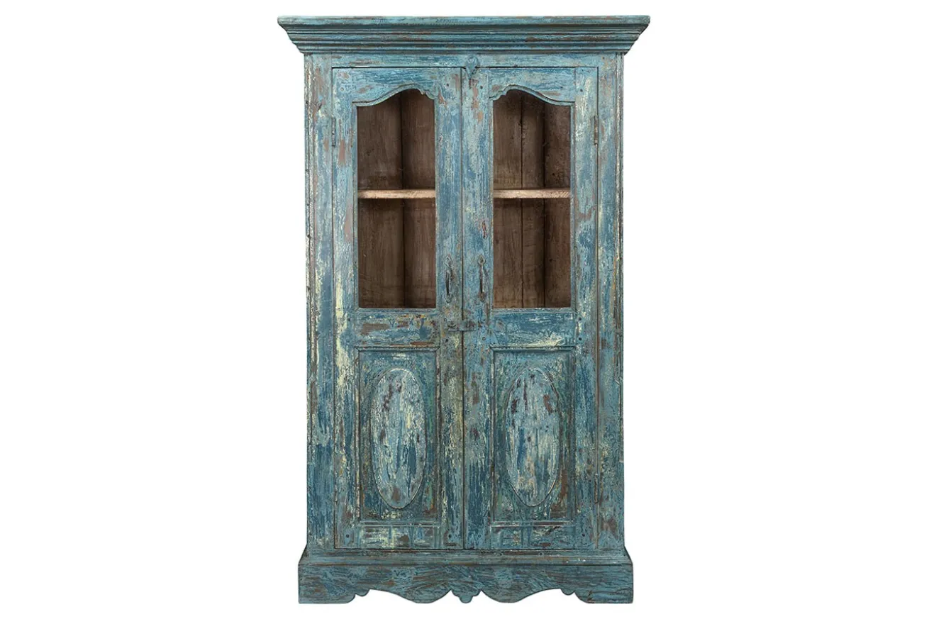 Vitrine Vintage blau