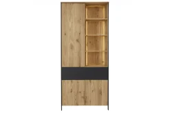 Vitrinenschrank Benni Wildeiche H 200 cm