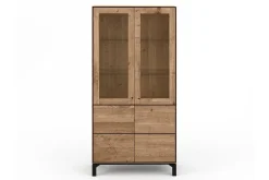 Vitrinenschrank Birmingham Eiche H 200 cm