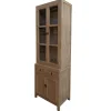 Vitrinenschrank braun H 225 cm