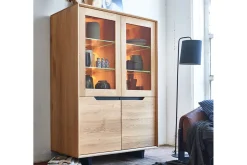 Vitrinenschrank EXTREME Eiche H 170 cm