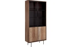 Vitrinenschrank Metropole Teak H 210 cm