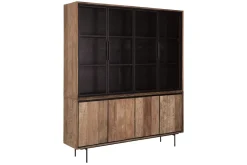 Vitrinenschrank Metropole Teak B 180 cm
