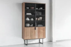 Vitrinenschrank Odeon Teak B 120 cm